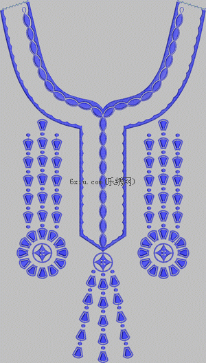 Collar nationality embroidery pattern album