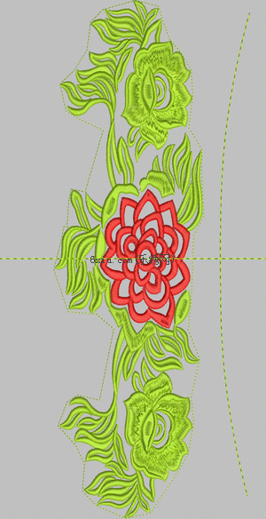 Big Flower Skirt embroidery pattern album