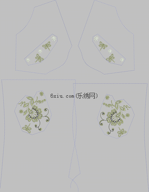 Simple bead slices embroidery pattern album