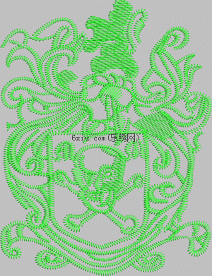 Emblem Skull embroidery pattern album