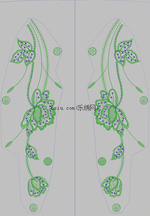 Pants Beaded Flower embroidery pattern album