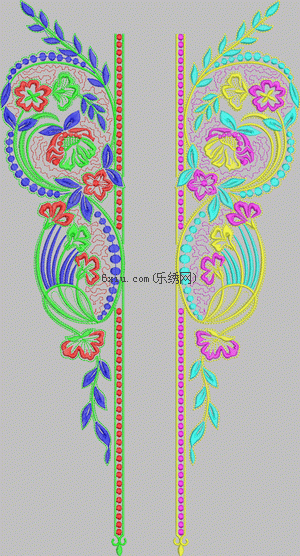 collar embroidery pattern album