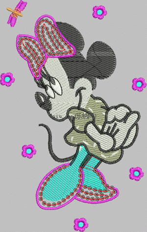 Mickey Minnie Pearl Tablets embroidery pattern album