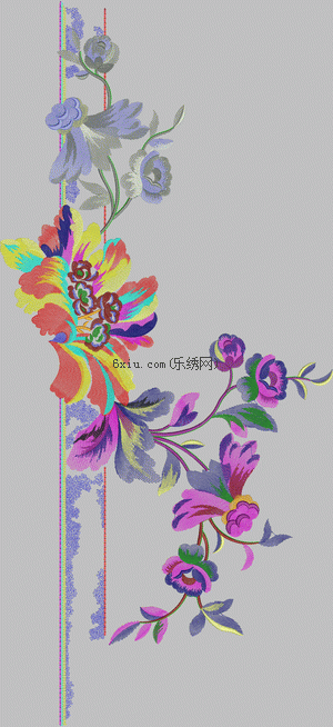 Dress flower embroidery pattern album