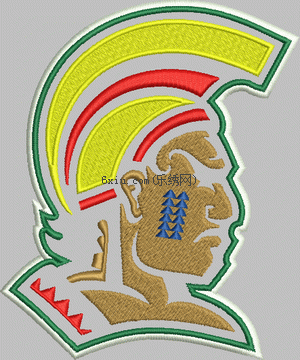 Character badge Warrior embroidery pattern album