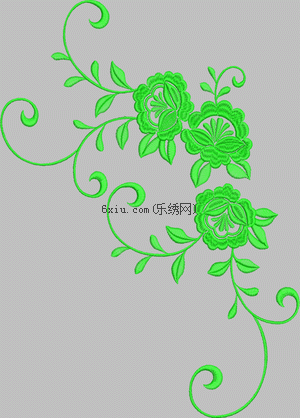 Simple Flowers embroidery pattern album