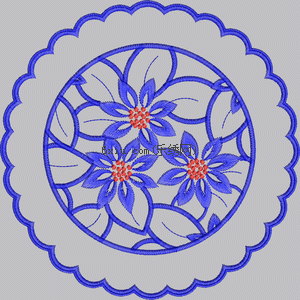 Classical decorative circle embroidery pattern album