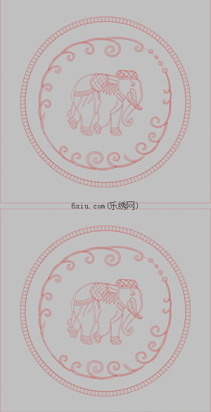 Special Embroidered Elephant embroidery pattern album