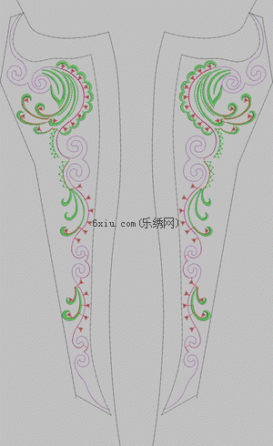 Sequined jeans hairstyle embroidery pattern album