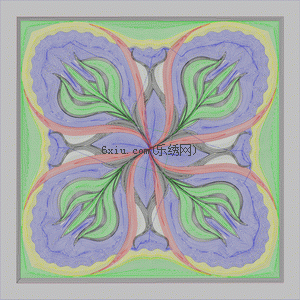 Abstract Decorative Square embroidery pattern album
