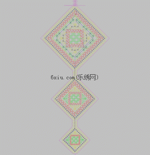 Abstract Square Decoration embroidery pattern album