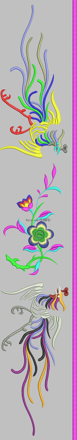 Phoenix in China embroidery pattern album
