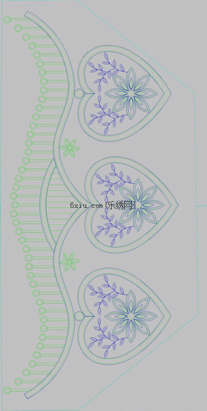 The edge of the dress embroidery pattern album
