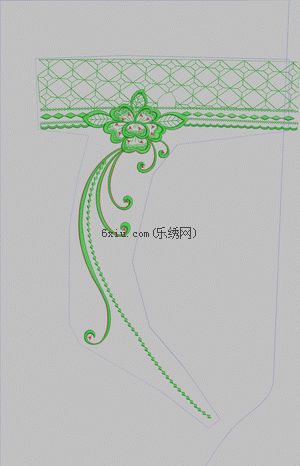 Sequin sleeves embroidery pattern album