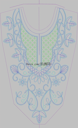 Collar Middle East embroidery pattern album