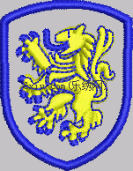 Lion badge logo embroidery pattern album