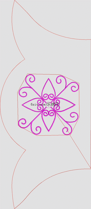 Simple Curve embroidery pattern album