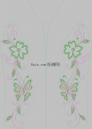 Sequins Butterfly embroidery pattern album