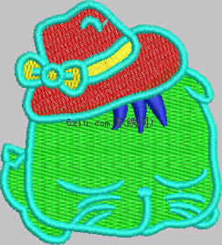 Cartoons in Hats embroidery pattern album