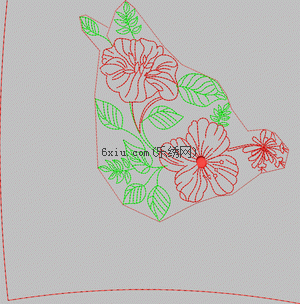 Line flower embroidery pattern album