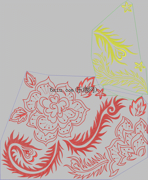 Flowers like a phoenix tail embroidery pattern album