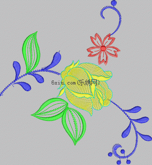 Big flowers embroidery pattern album