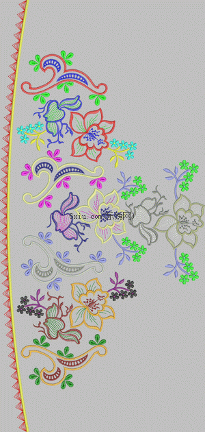 A large hem embroidery pattern album