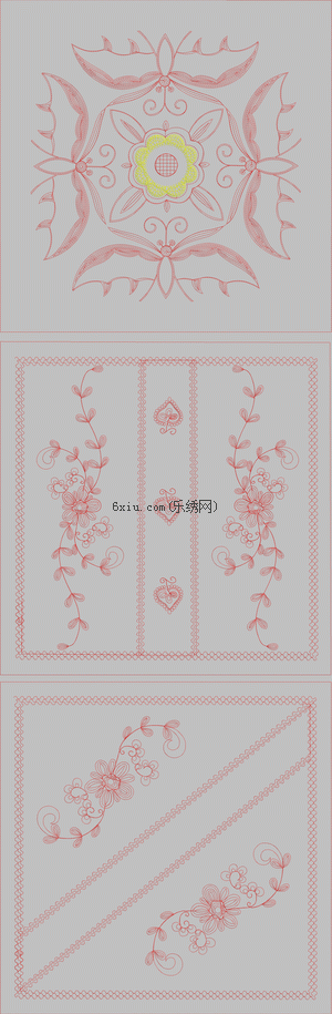 Decorative tablecloth embroidery pattern album