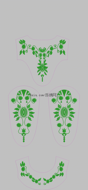 Simple lines and leaves embroidery pattern album
