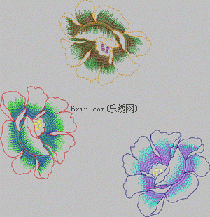 Simple flowers embroidery pattern album