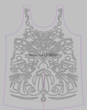 Full-length sequined vest curve embroidery pattern album