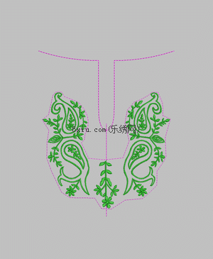 Simple collar embroidery pattern album