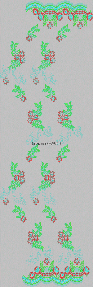 Window curtains embroidery pattern album