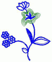 Bead Flower embroidery pattern album