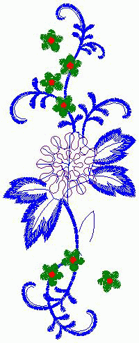 Pearl leaf flower embroidery pattern album