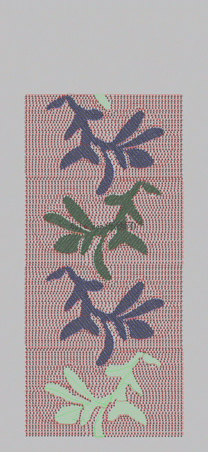Bead width embroidery pattern album