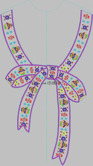 Cartoon collar embroidery pattern album