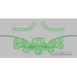 Abstract symmetric circle embroidery pattern album