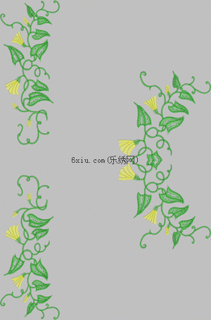 Simple morning glory embroidery pattern album