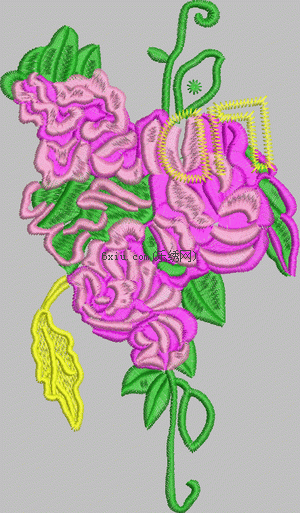 Traditional Roses embroidery pattern album