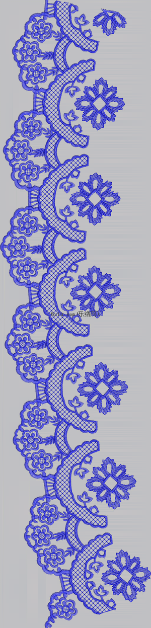 Side pendulum mesh flower embroidery pattern album