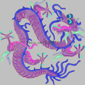 Single needle dragon complex tradition embroidery pattern album