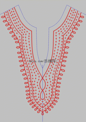 Point collar pin embroidery pattern album