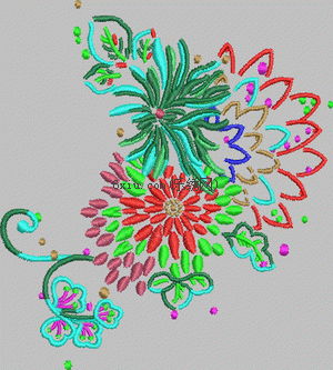 Needle flower embroidery pattern album