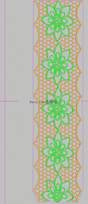 Honeycomb Mesh Hollow Strip embroidery pattern album
