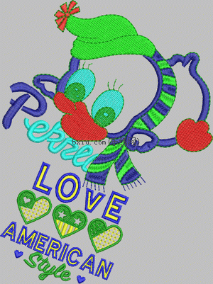 Duck love American embroidery pattern album