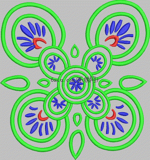 Circle wrap embroidery pattern album