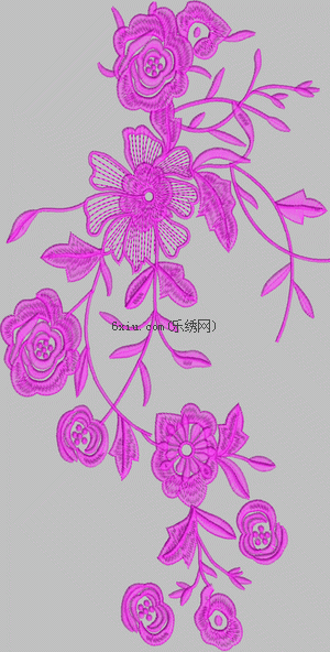 Classical water-soluble flowers embroidery pattern album