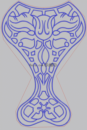 Vase geometry embroidery pattern album