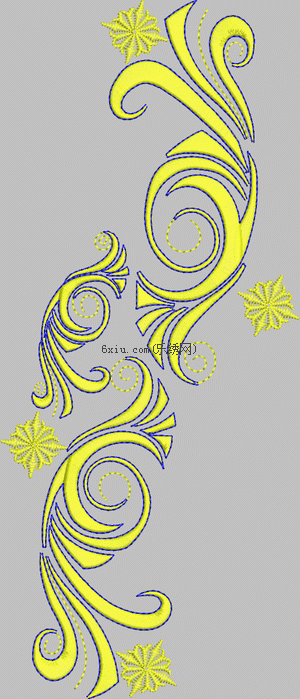 ABSTRACT INCLUSION CURVE embroidery pattern album